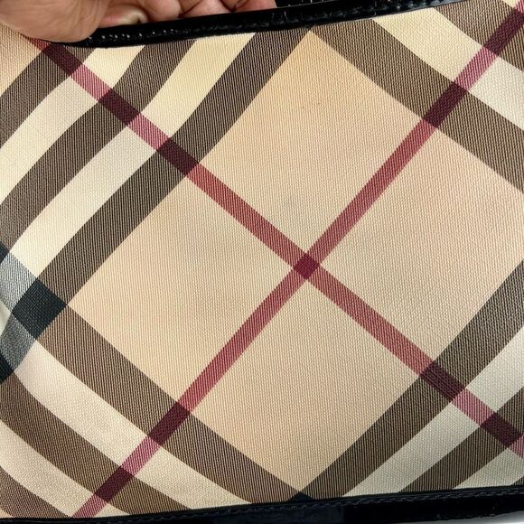 Burberry Ashmore Super Nova Check Patent Leather Bag - Picture 16 of 16